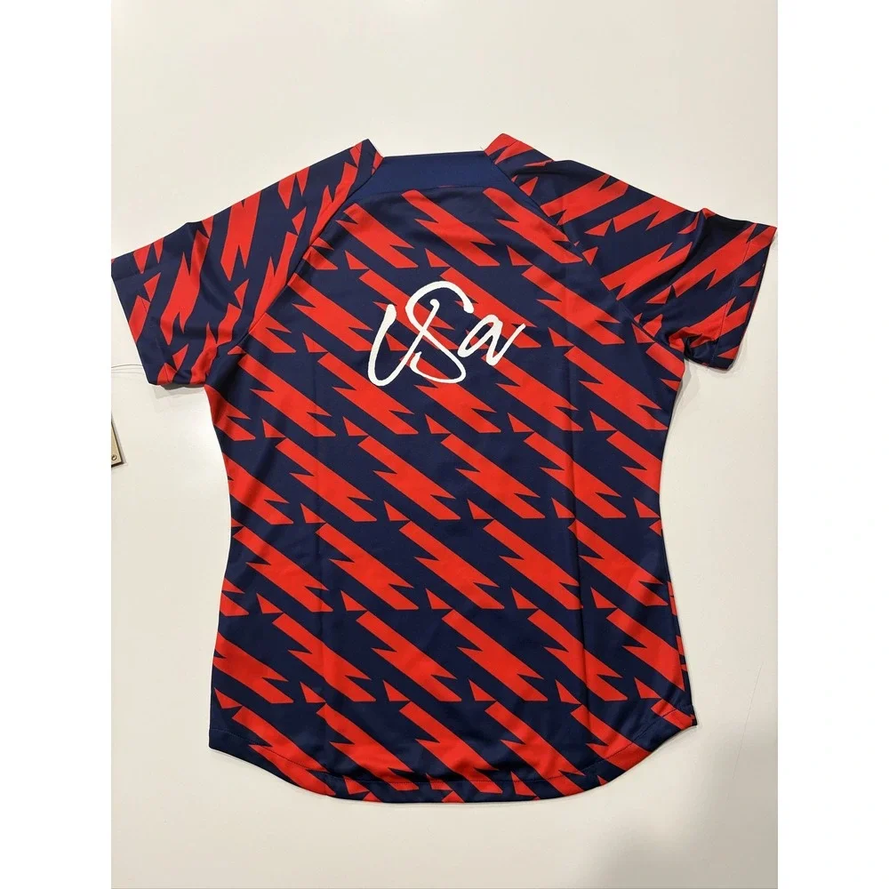 Nike USA Soccer Jersey Womens S Navy Blue Red Dri-FIT DR5046-688